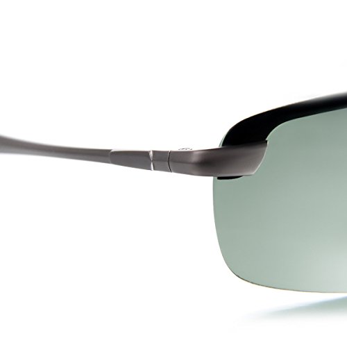 Aroncent Gafa de Sol Polarizada UV400 Semi-Marco Lente de Resina de Moda Protección de Ojos para Carreras, Viaje, Conducción, Golf, y Actividades Exteriores para Hombre Mujer Unisex (Verde)