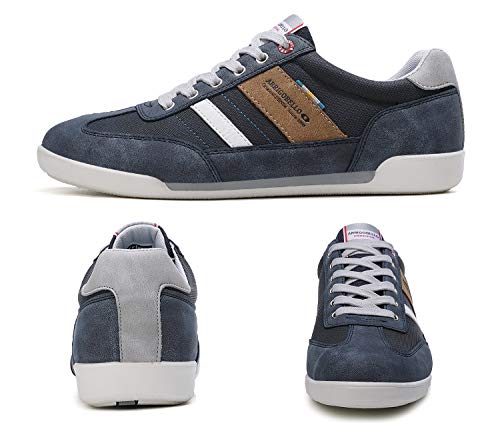 ARRIGO BELLO Zapatos Hombre Vestir Casual Zapatillas Deportivas Running Sneakers Corriendo Transpirable Tamaño 41-46 (44 EU, T Azul Claro)