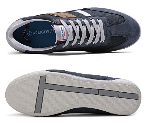 ARRIGO BELLO Zapatos Hombre Vestir Casual Zapatillas Deportivas Running Sneakers Corriendo Transpirable Tamaño 41-46 (44 EU, T Azul Claro)