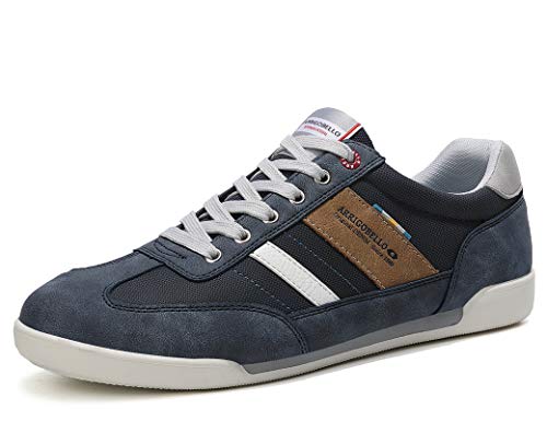 ARRIGO BELLO Zapatos Hombre Vestir Casual Zapatillas Deportivas Running Sneakers Corriendo Transpirable Tamaño 41-46 (44 EU, T Azul Claro)