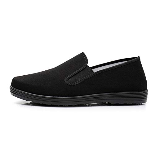 Arte Marcial/Kung Fu/Tai Chi Zapatos Suela de Goma Zapatos de Lona Unisex Negro Completo Tamaño 38 (240cm)