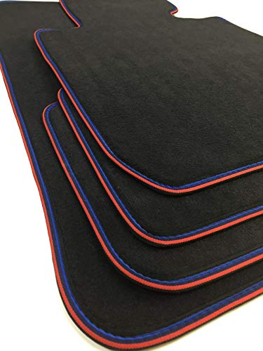 ASC Serie 2 Active Tourer 2014 – 2019 Alfombrillas de coche de terciopelo con fondo de tela para facilitar el anclaje original de velcro