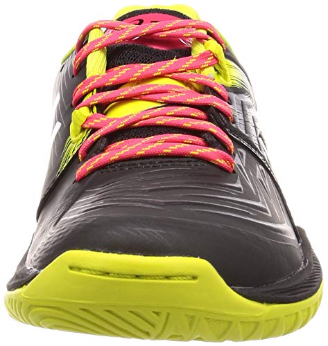 Asics Blast FF, Zapatillas de Balonmano Mujer, Negro (Black/Sour Yuzu 001), 42.5 EU