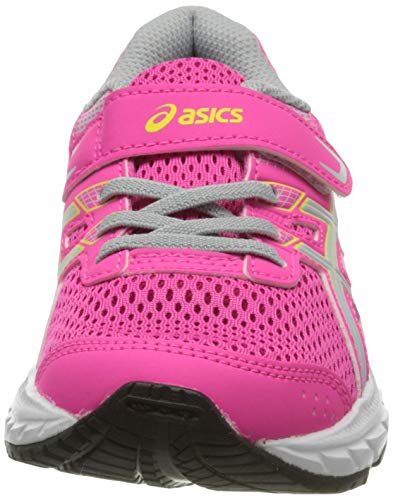 Asics Contend 6, Sneaker Unisex Adulto, Pink GLO/Piedmont Grey, 35 EU