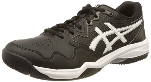 Asics Gel-Dedicate 7 Clay, Zapatos de Tenis Hombre, Blanco Y Negro, 46.5 EU