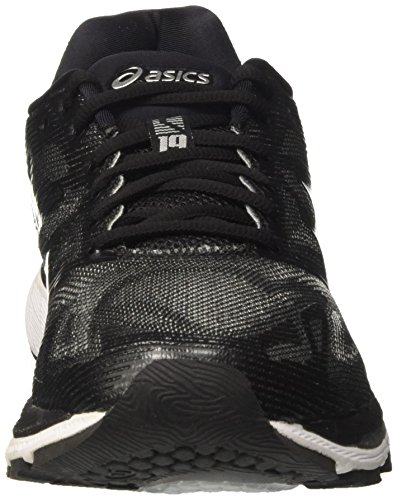 Asics Gel Nimbus 19, Zapatillas de Running Hombre, Negro (Black/Onyx/Silver), 42 EU