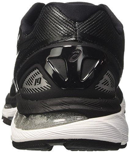 Asics Gel Nimbus 19, Zapatillas de Running Hombre, Negro (Black/Onyx/Silver), 42 EU