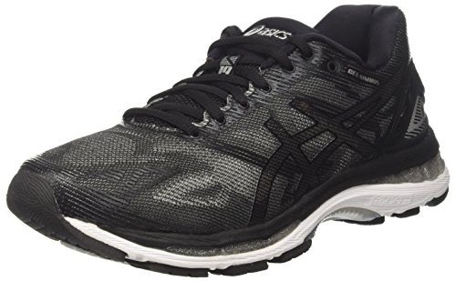 Asics Gel Nimbus 19, Zapatillas de Running Hombre, Negro (Black/Onyx/Silver), 42 EU