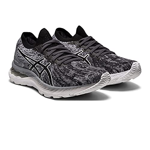 Asics Gel-Nimbus 23 Knit, Road Running Shoe Mujer, Sheet Rock/Black, 39 EU