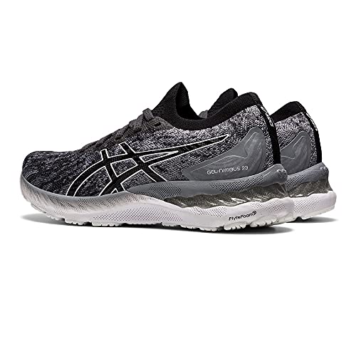 Asics Gel-Nimbus 23 Knit, Road Running Shoe Mujer, Sheet Rock/Black, 39 EU