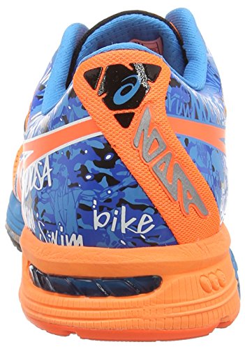 Asics Gel Noosa Tri 10, Zapatillas Hombre, Naranja (Hot Orange/Hot Orange/Electric Blue), 44