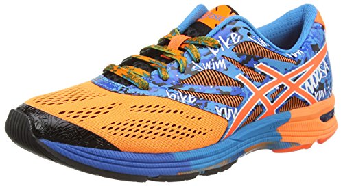 Asics Gel Noosa Tri 10, Zapatillas Hombre, Naranja (Hot Orange/Hot Orange/Electric Blue), 44