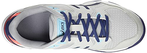 Asics Gel-Rocket 10, Zapatillas de vóleibol Hombre, Glacier Grey/Sunrise Red, 41.5 EU