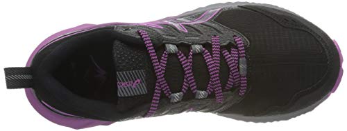 Asics Gel-Trabuco 9 G-TX, Trail Running Shoe Mujer, Black/Digital Grape, 39 EU