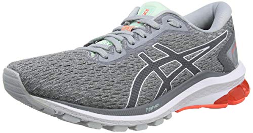 Asics Gt-1000 9, Zapatillas para Correr Mujer, Gris piamontés/metrópoli, 42.5 EU