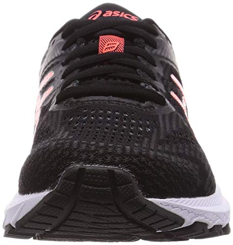 Asics GT-2000 8, Sneaker Mujer, Black/Sunrise Red, 39.5 EU