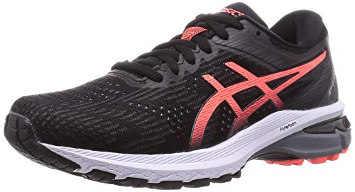 Asics GT-2000 8, Sneaker Mujer, Black/Sunrise Red, 39.5 EU