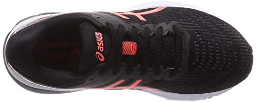 Asics GT-2000 8, Sneaker Mujer, Black/Sunrise Red, 39.5 EU