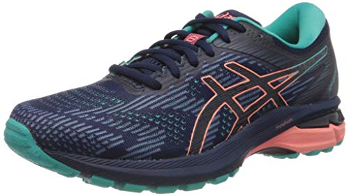 Asics Gt-2000 8 Trail, Zapatillas para Carreras de montaña Mujer, Peacoat/Sea Glass, 43.5 EU