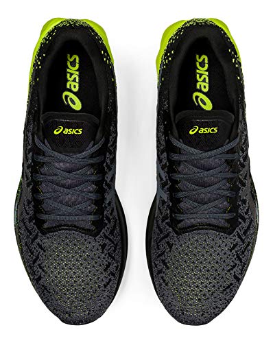 ASICS Men's Dynablast Running Shoes, 10.5M, Black/Lime Zest