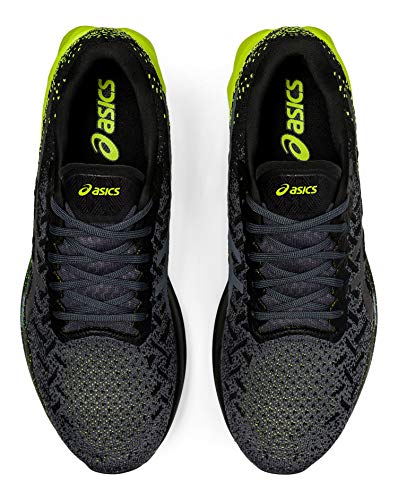 ASICS Men's Dynablast Running Shoes, 10.5M, Black/Lime Zest
