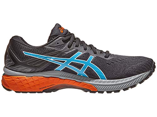 ASICS Men's GT-2000 9 Trail Running Shoes, 8M, Black/Digital Aqua