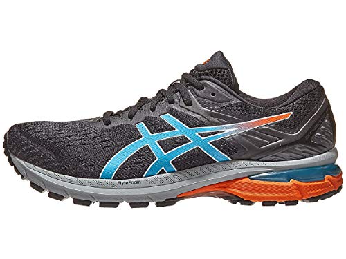 ASICS Men's GT-2000 9 Trail Running Shoes, 8M, Black/Digital Aqua