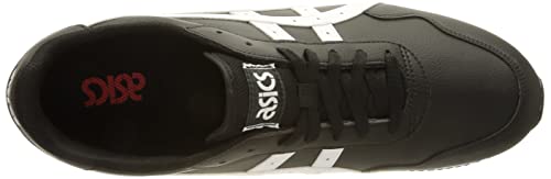 ASICS Tiger Runner, Zapatillas Hombre, Negro/Blanco/Rojo, 45 EU