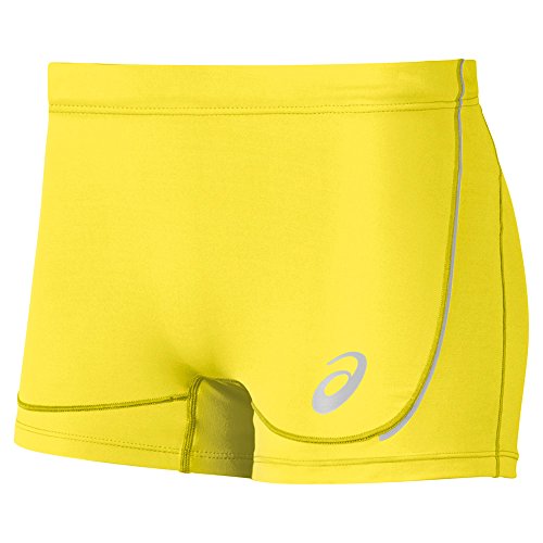 ASICS Top Impact Sprinter - Pantalones cortos para mujer - 124405, Top Impact Sprinter - Pantalones cortos, XS, Amarillo de seguridad