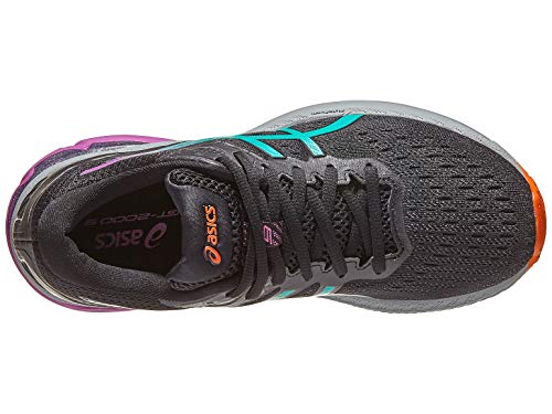 ASICS Women's GT-2000 9 Trail Running Shoes, 8M, Black/Baltic Jewel