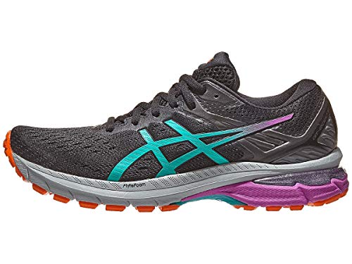 ASICS Women's GT-2000 9 Trail Running Shoes, 8M, Black/Baltic Jewel