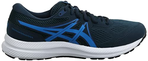 ASICS Zapatillas de correr Gel-Contend 7 para hombre, Azul Francés/Azul Eléctrico, 40.5 EU