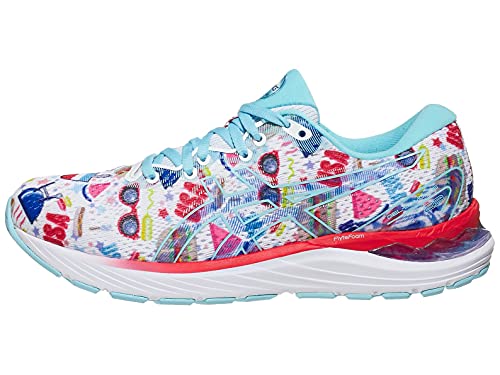 ASICS Zapatillas de running Gel-Cumulus 23 MK para mujer, blanco/azul asics, 44 EU