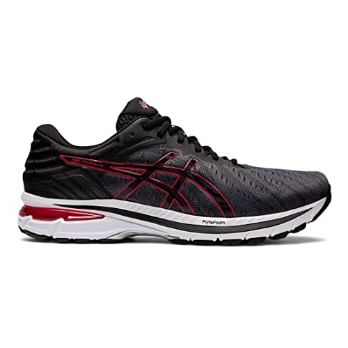 ASICS Zapatillas de running para hombre Gel-Pursue 7, negro/rojo AH 2021, Negro , 45 EU