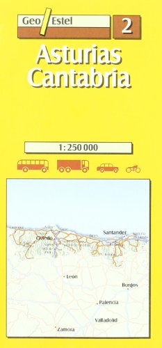 Asturias-Cantabria (Mapas de carreteras. Comunidades autónomas y regio)