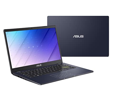 ASUS E410MA-EK018TS - Ordenador portátil 14" FullHD(Celeron N4020, 4GB RAM, 64GB EMMC, Intel UHD Graphics 600, Windows 10 Home) Blanco Sueño - Teclado QWERTY español