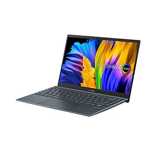 ASUS ZenBook 13 UX325EA-KG407T - Ordenador Portátil 13" OLED FullHD (Intel Core i5-1135G7, 16GB RAM, 512GB SSD, Iris Xe Graphics, Windows 10 Home) Gris Pino - Teclado QWERTY español