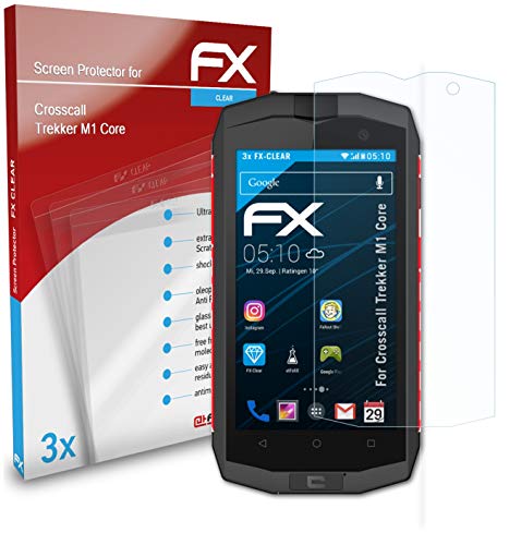 atFoliX Lámina Protectora de Pantalla Compatible con Crosscall Trekker M1 Core Película Protectora, Ultra Transparente FX Lámina Protectora (3X)