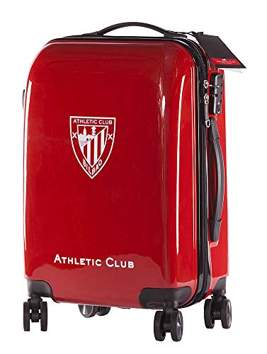 Athletic Club de Bilbao - Pack de Viaje Maleta y Accesorios - Producto Oficial del Equipo Temporada 19/20. Incluye Almohada Cervical, Organizador de Equipaje, Neceser, Antifaz y Etiqueta de Equipaje.