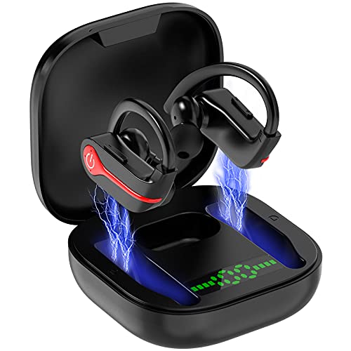 Auriculares Inalambricos Deportivos, Auriculares Bluetooth 5.1 IP7 Impermeable Cascos Inalambricos con Mic, 40H Estéreo Cancelación de Ruido, Carga Rápida USB-C, In-Ear Auriculares Deporte/Running