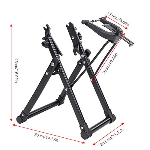 Ausla Soporte de Centrar para Rueda de Bicicleta, Hogar Mecánico de Bicicleta de Rueda Truing Stand, para Accionamiento de Tambor de Flor Frontal de 100 mm Trasero de 135 mm