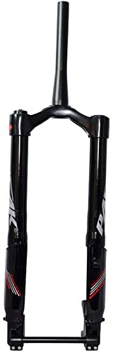 AWJ MTB Horquilla de suspensión neumática Horquilla de suspensión de Bicicleta Amortiguador de Aire de 26 Pulgadas Horquilla Invertida de Bicicleta MTB Tubo cónico 1-1/2"Carrera 160 mm E