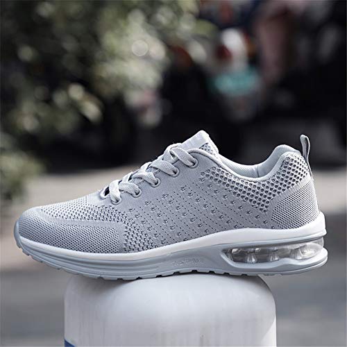 Axcone Hombre Mujer Zapatillas de Correr Casual Aire Libre Deporte Fitness Zapatillas de Running para Deportivos Entrenamiento- 5066 GY 39