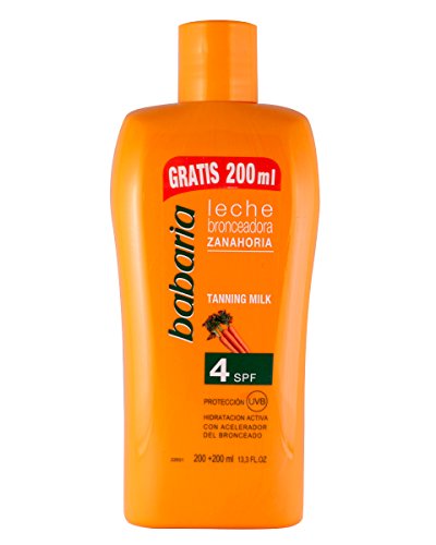 Babaria Zanahoria Leche Bronceadora SPF4 Protector Solar - 400 ml