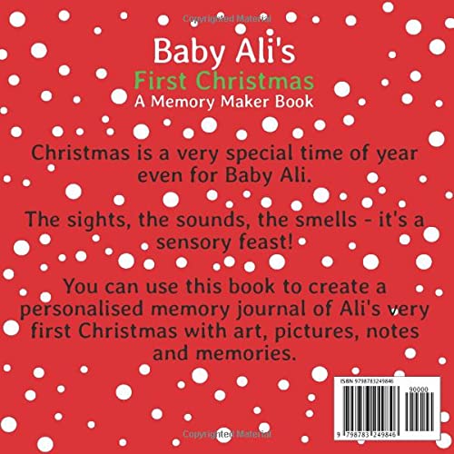 Baby Ali's First Christmas: "A DIY Christmas Memory Maker Book"