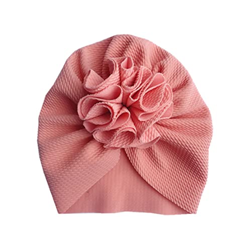 Baby Girl Turban Turber Niño Cabeza Pelo Flor Flower Cabeza Recién Nacido Turbante Accesorios Pelos Rosados, Cuartos De Nursory Accesorios