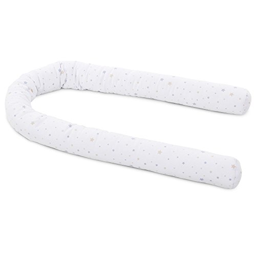 Babybay_500931 Chichonera piqué babybay para todos los modelos, blanco mezcla de estrellas color de arena/azur