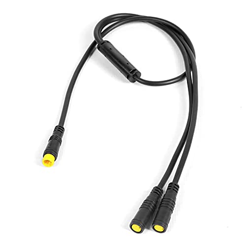 Bafang Kit de conversión de bicicleta eléctrica 1T2 cable BBS motor central con conector de extensión de 3 pines para sensor de rueda dentada y freno impermeable