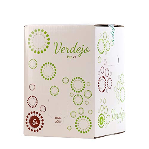 Bag in Box verdejo 5 Litros Vino Blanco Verdejo seco afrutado caja de vino blanco Verdejo Paz VI