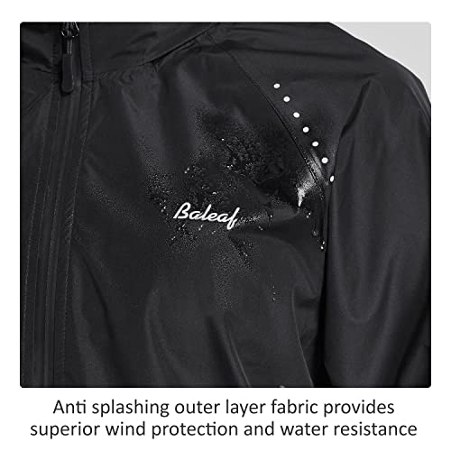 BALEAF Mujeres Ciclismo Running Chaquetas Reflectantes Chubasquero Impermeable Ciclismo con Capucha